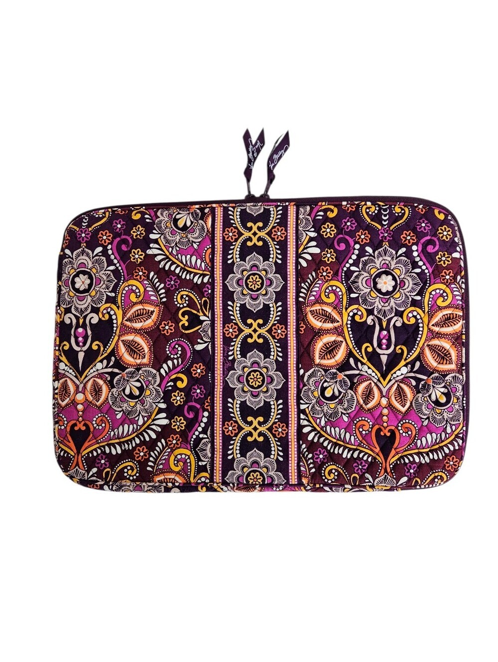 Vera Bradley Floral Safari Sunset Laptop Computer Carrier Case Sleeve Quilted